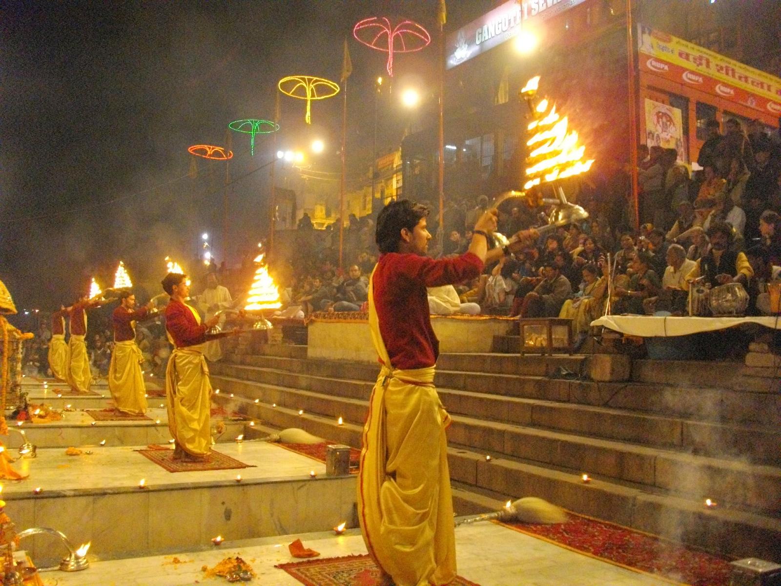 Ganga Aarti ceremony