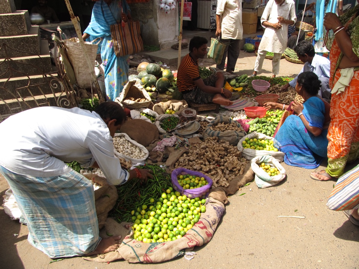 Vegetable market India